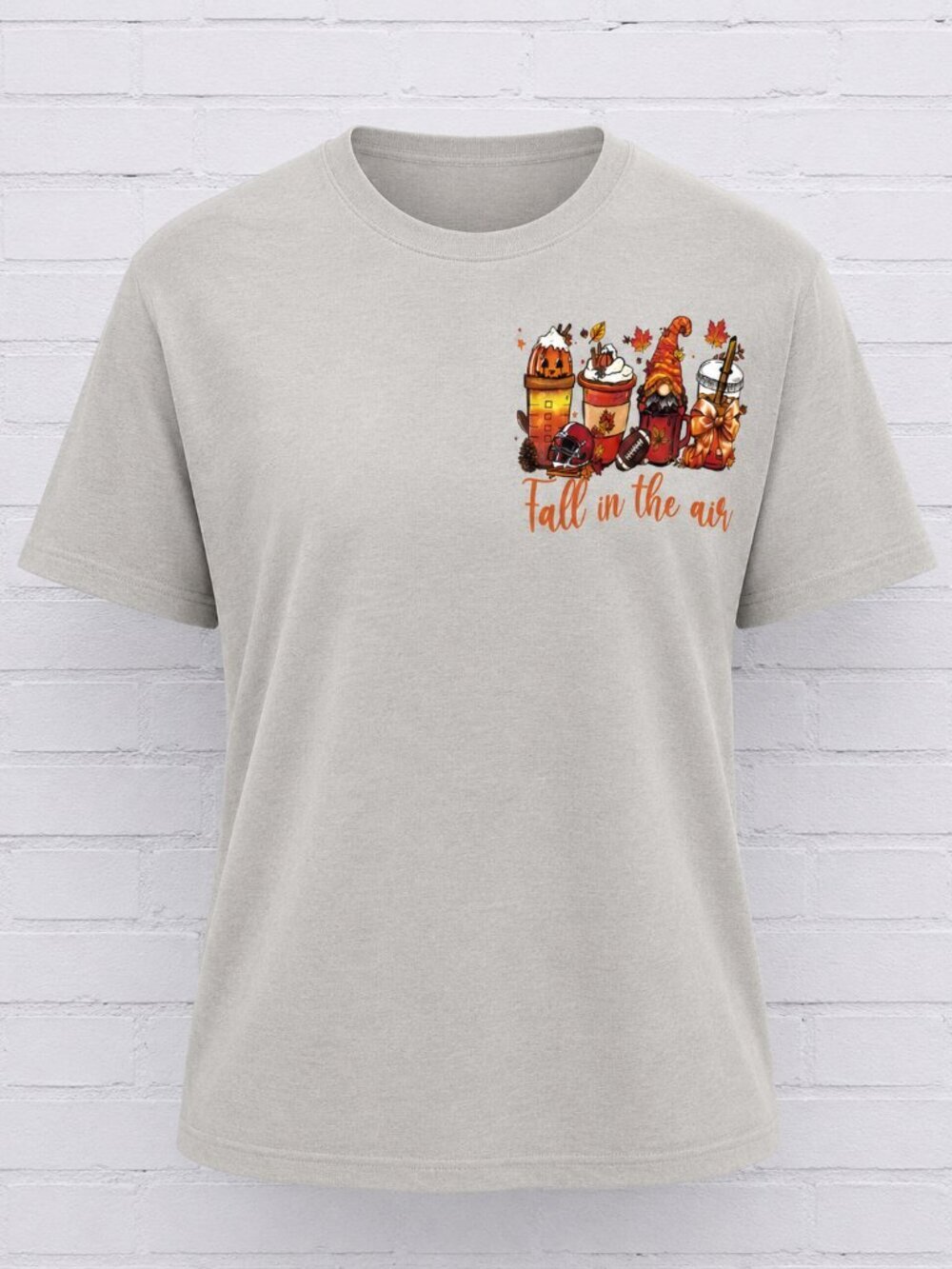 New Fall Custom Colorful Women Gildan Cream Short-Sleeve Tee Graphic Shirt